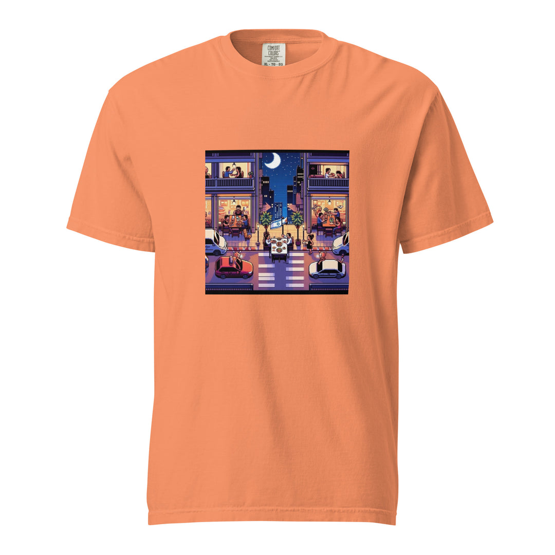 Garment Dyed Heavyweight T-Shirt | TLV Nightlife 16 Bit