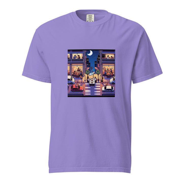 Garment Dyed Heavyweight T-Shirt | TLV Nightlife 16 Bit