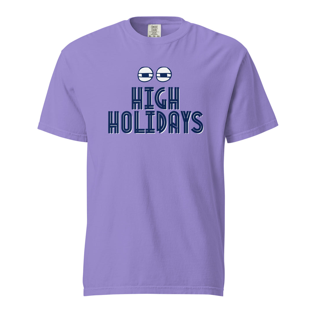 High Holidays Jewish pride t-shirt in Violet - front view