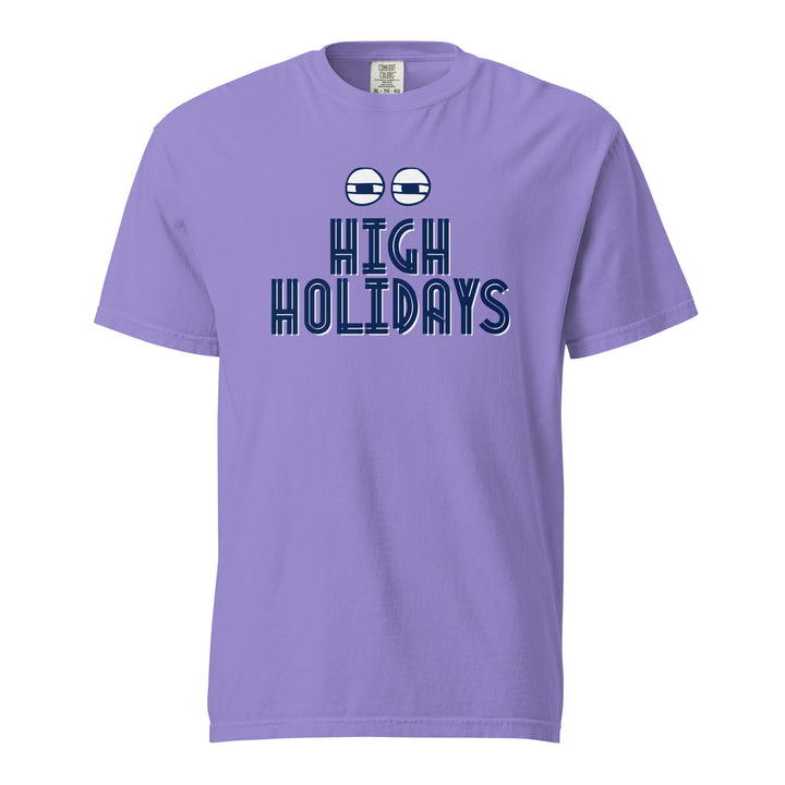 High Holidays Jewish pride t-shirt in Violet - front view