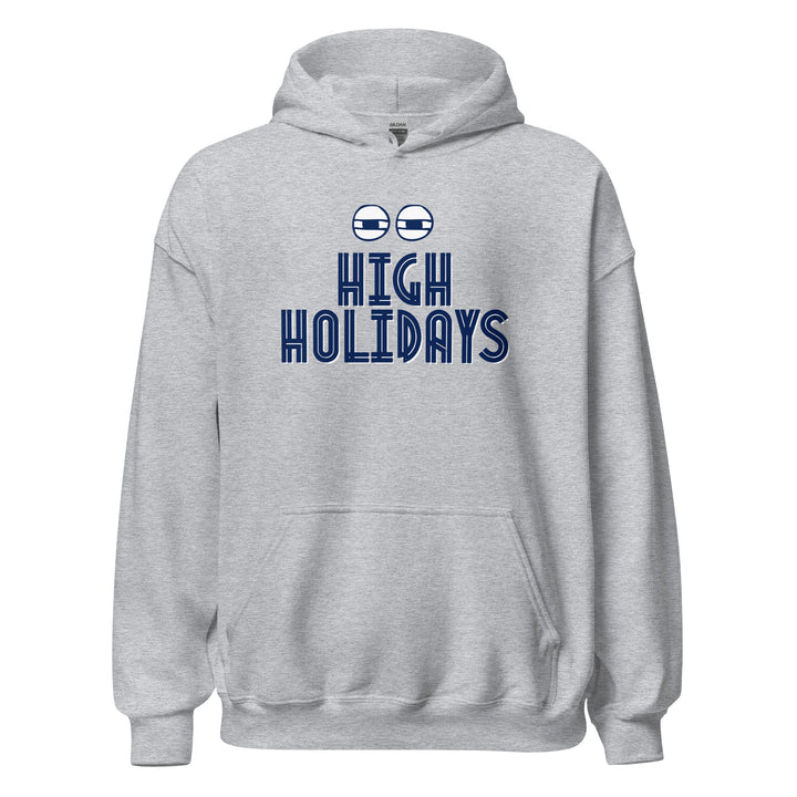 High Holidays Jewish pride hoodie in Sport Grey - front view