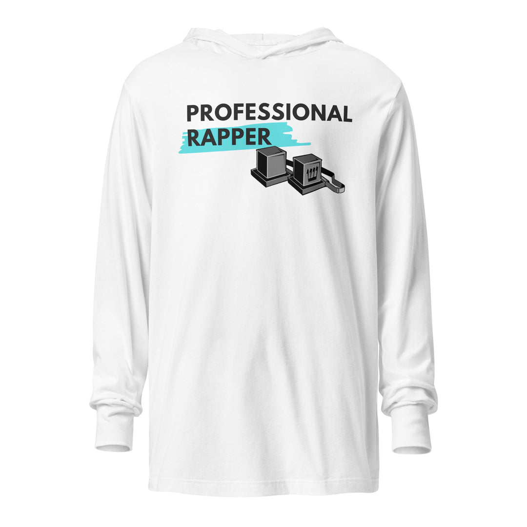 Professional Rapper Jewish pride long sleeve shirt in White - front view