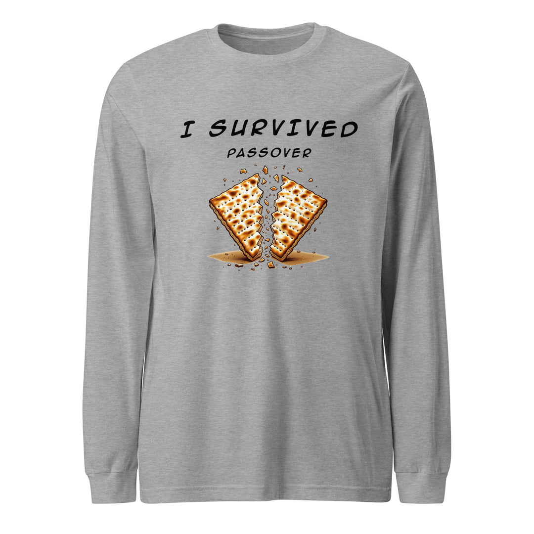 Passover Jewish pride shirt in Athletic Heather - front view