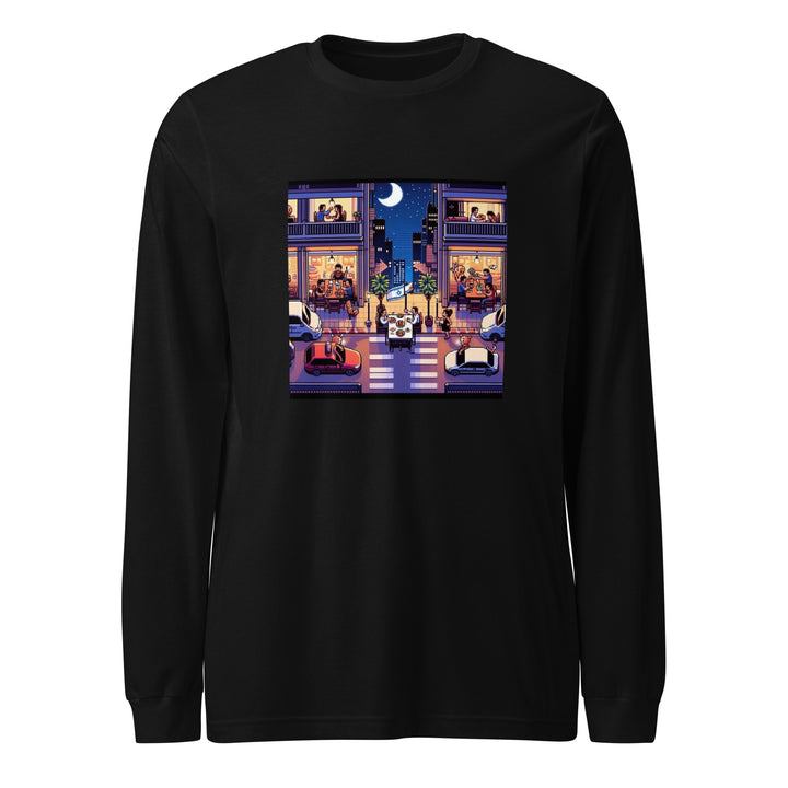 Long Sleeve Shirt | TLV Nightlife 16 Bit