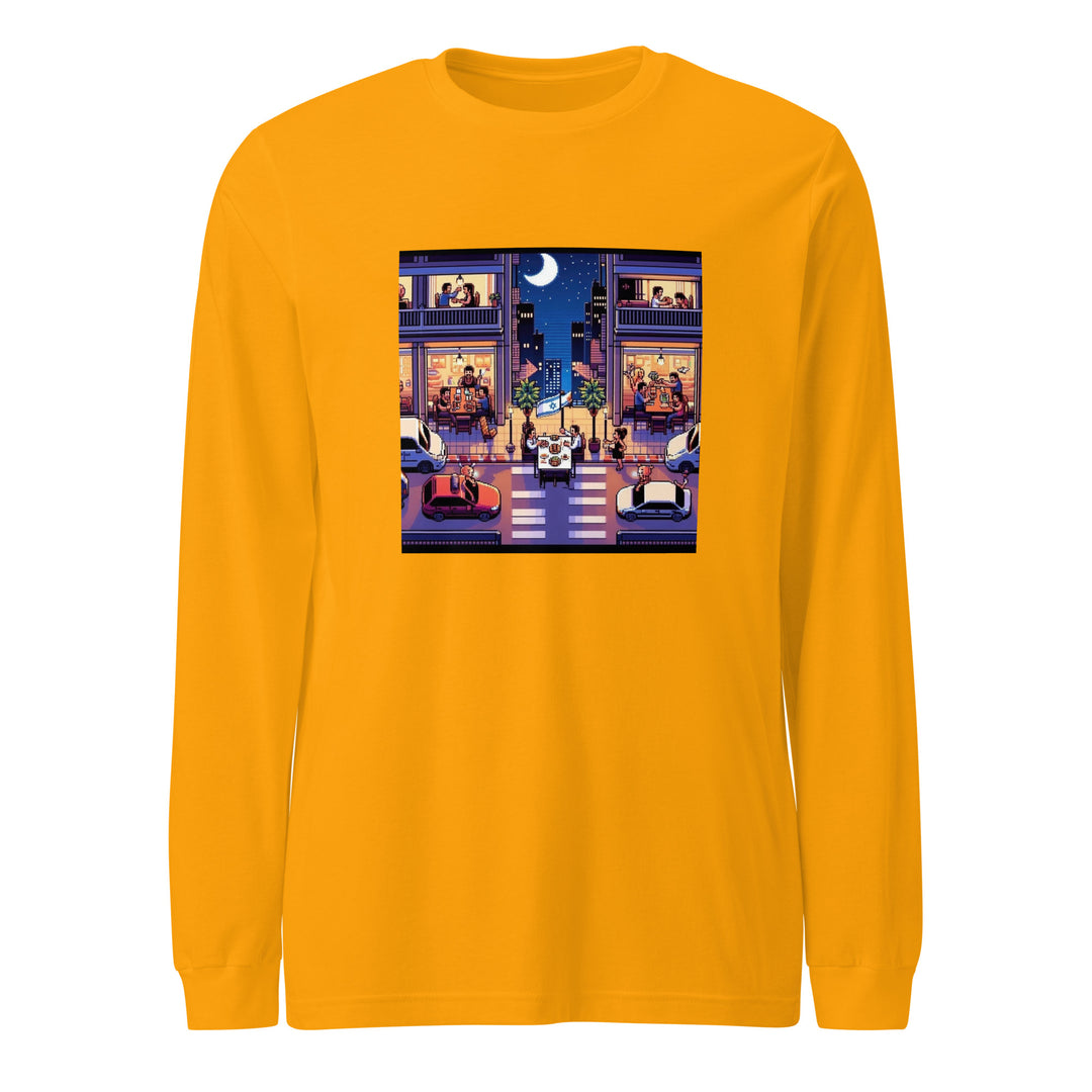 Long Sleeve Shirt | TLV Nightlife 16 Bit