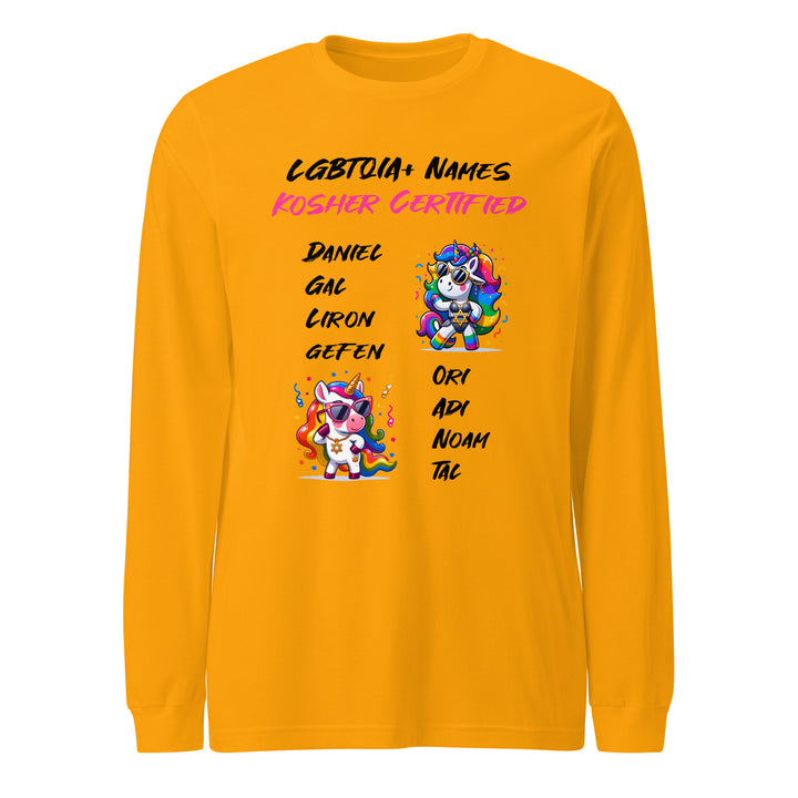 Long Sleeve Shirt | Kosher Certified Names