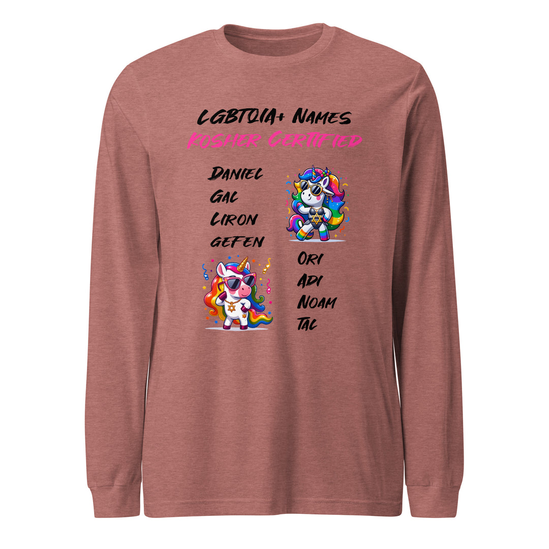 Long Sleeve Shirt | Kosher Certified Names
