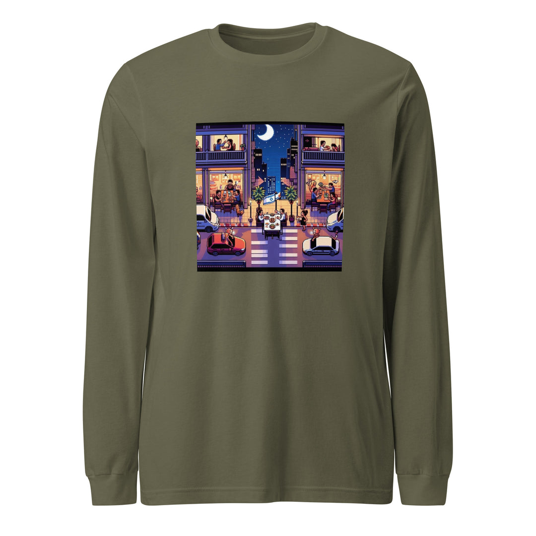 Long Sleeve Shirt | TLV Nightlife 16 Bit