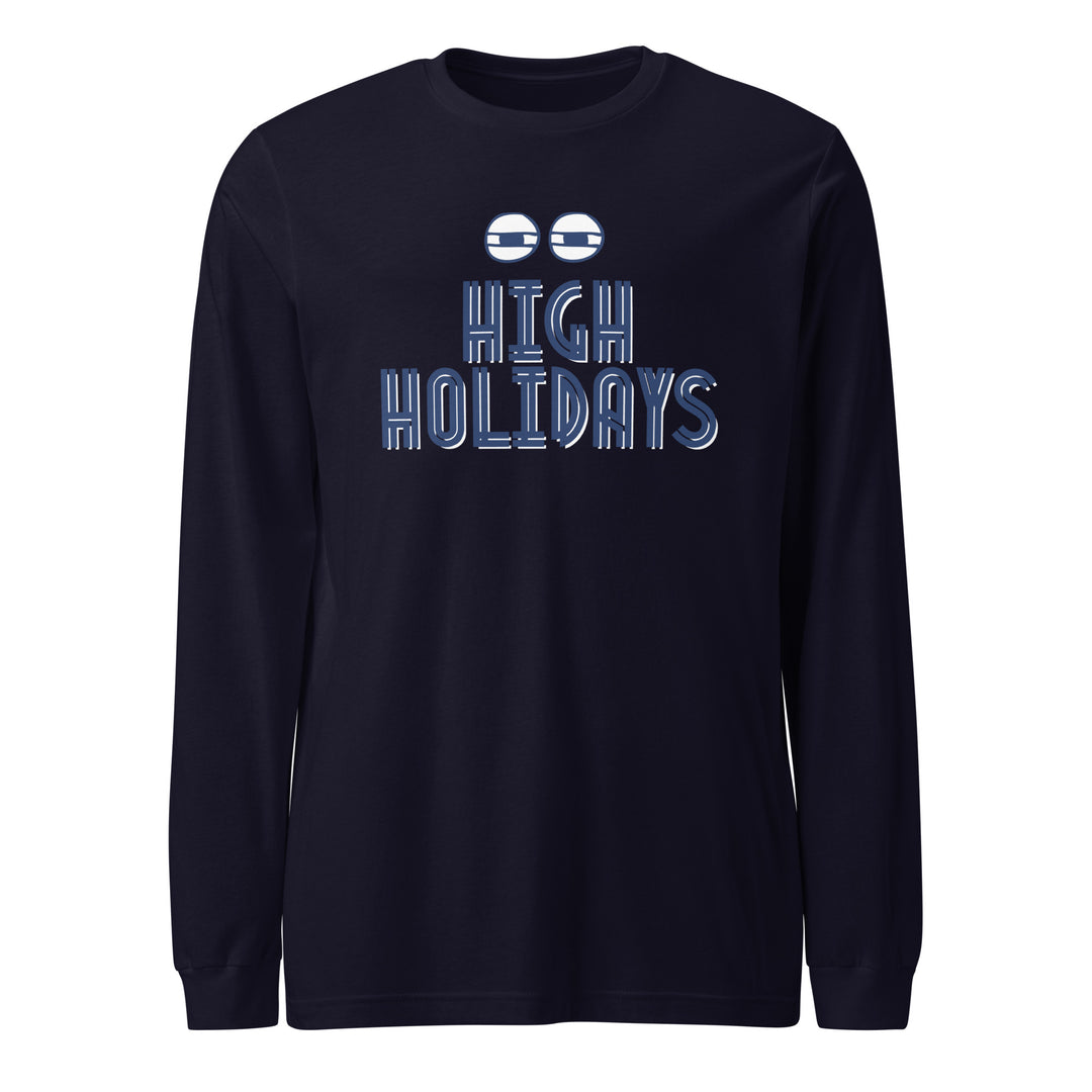 High Holidays Jewish pride shirt in Navy - detail view