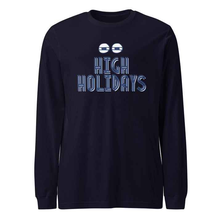 High Holidays Jewish pride shirt in Navy - detail view