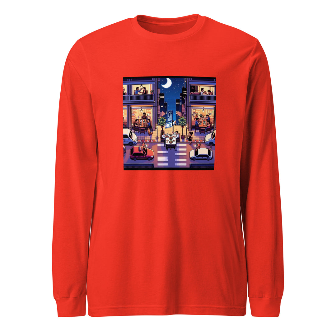 Long Sleeve Shirt | TLV Nightlife 16 Bit