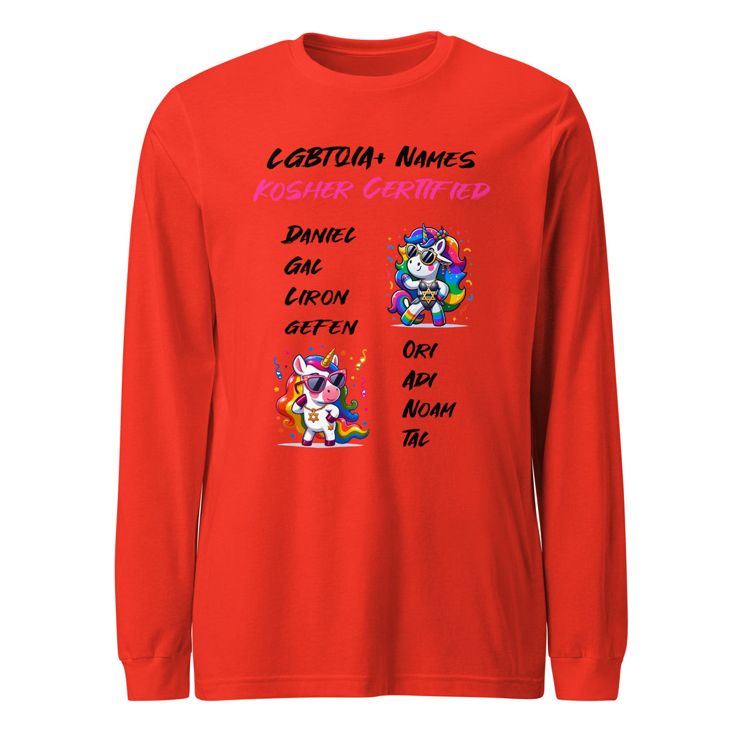Long Sleeve Shirt | Kosher Certified Names