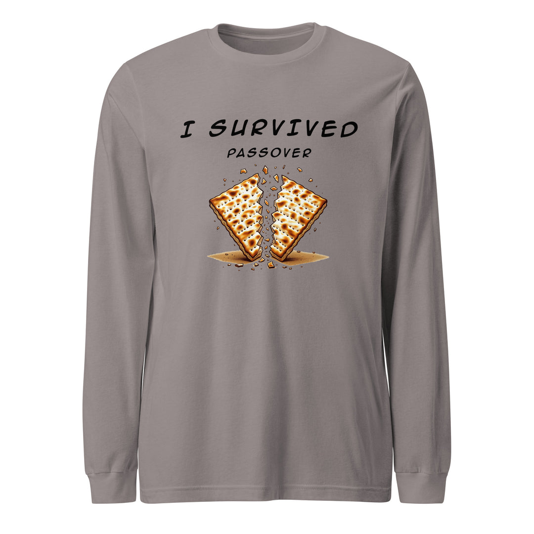 Passover Jewish pride shirt in Storm - folded view
