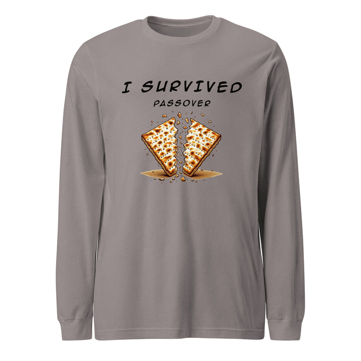 Passover Jewish pride shirt in Storm - folded view