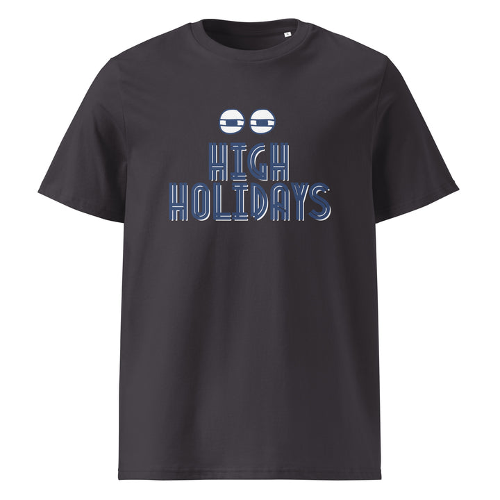 High Holidays Jewish pride t-shirt in Anthracite - lifestyle shot