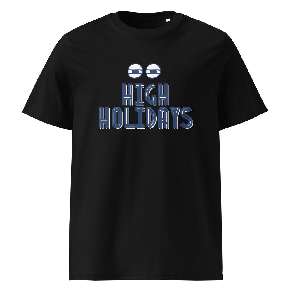 High Holidays Jewish pride t-shirt in Black - back view
