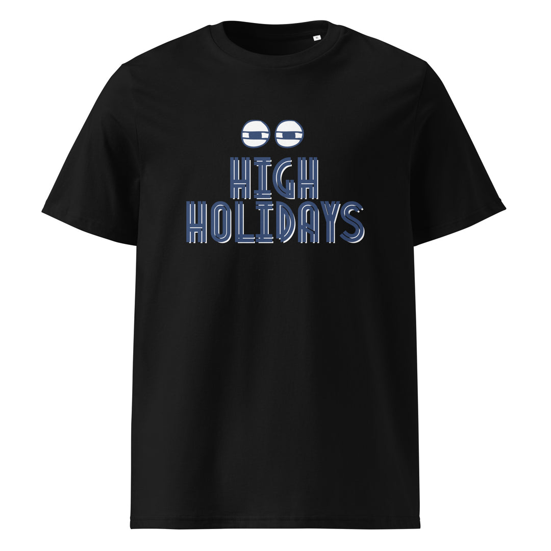 High Holidays Jewish pride t-shirt in Black - back view