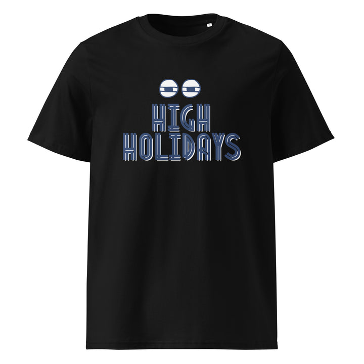 High Holidays Jewish pride t-shirt in Black - back view