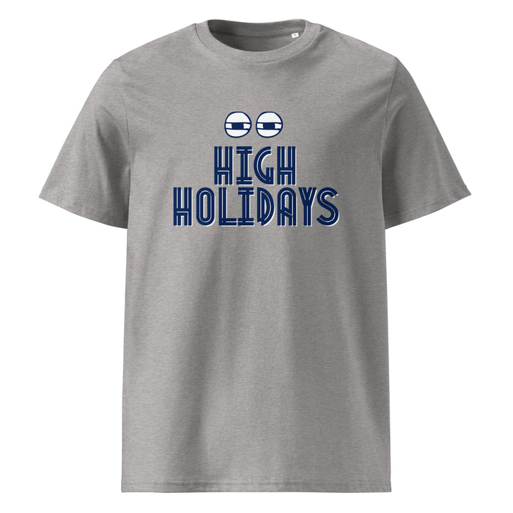 High Holidays Jewish pride t-shirt in Heather Grey - front view