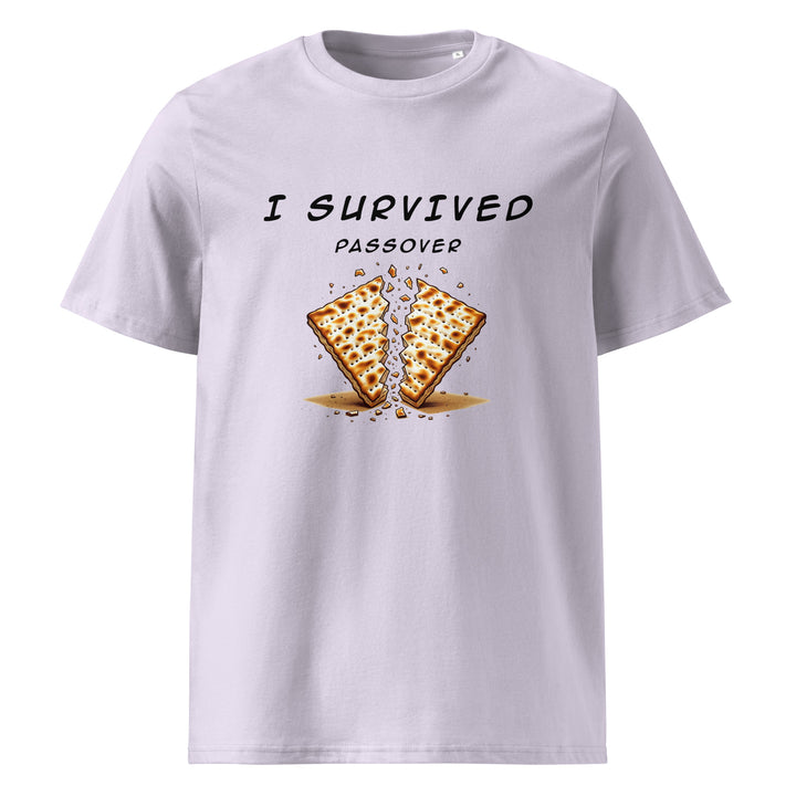 Passover Jewish pride t-shirt in Lavender - close-up