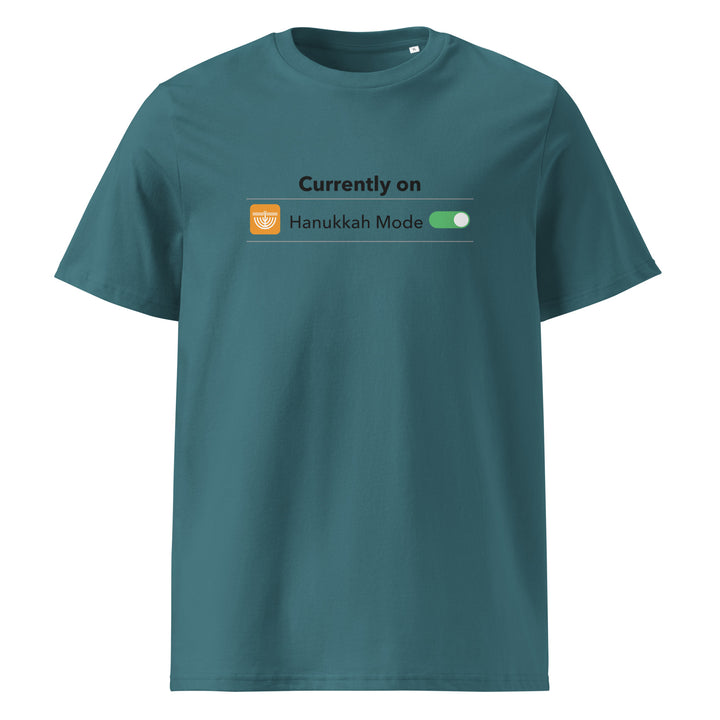 Hanukkah Mode Jewish pride t-shirt in Stargazer - detail view