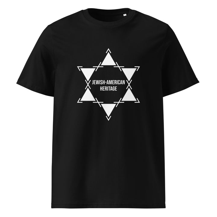 Jewish American Heritage Jewish pride t-shirt in Black - front view