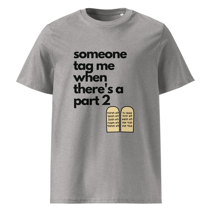 Someone Tag Me Jewish pride t-shirt in Heather Grey - lifestyle shot