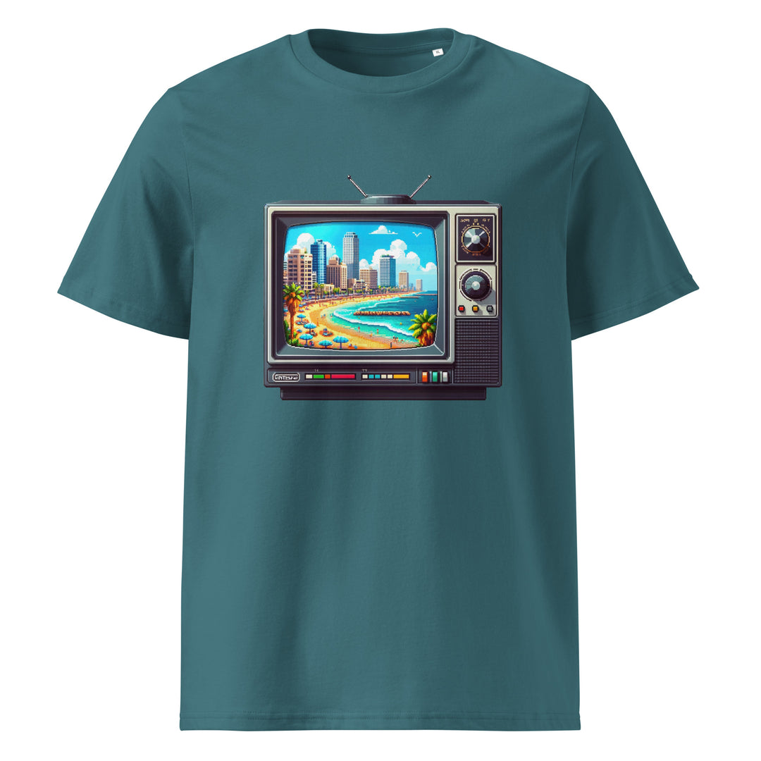 Organic Cotton T-Shirt | 16Bit Tel Aviv Beach