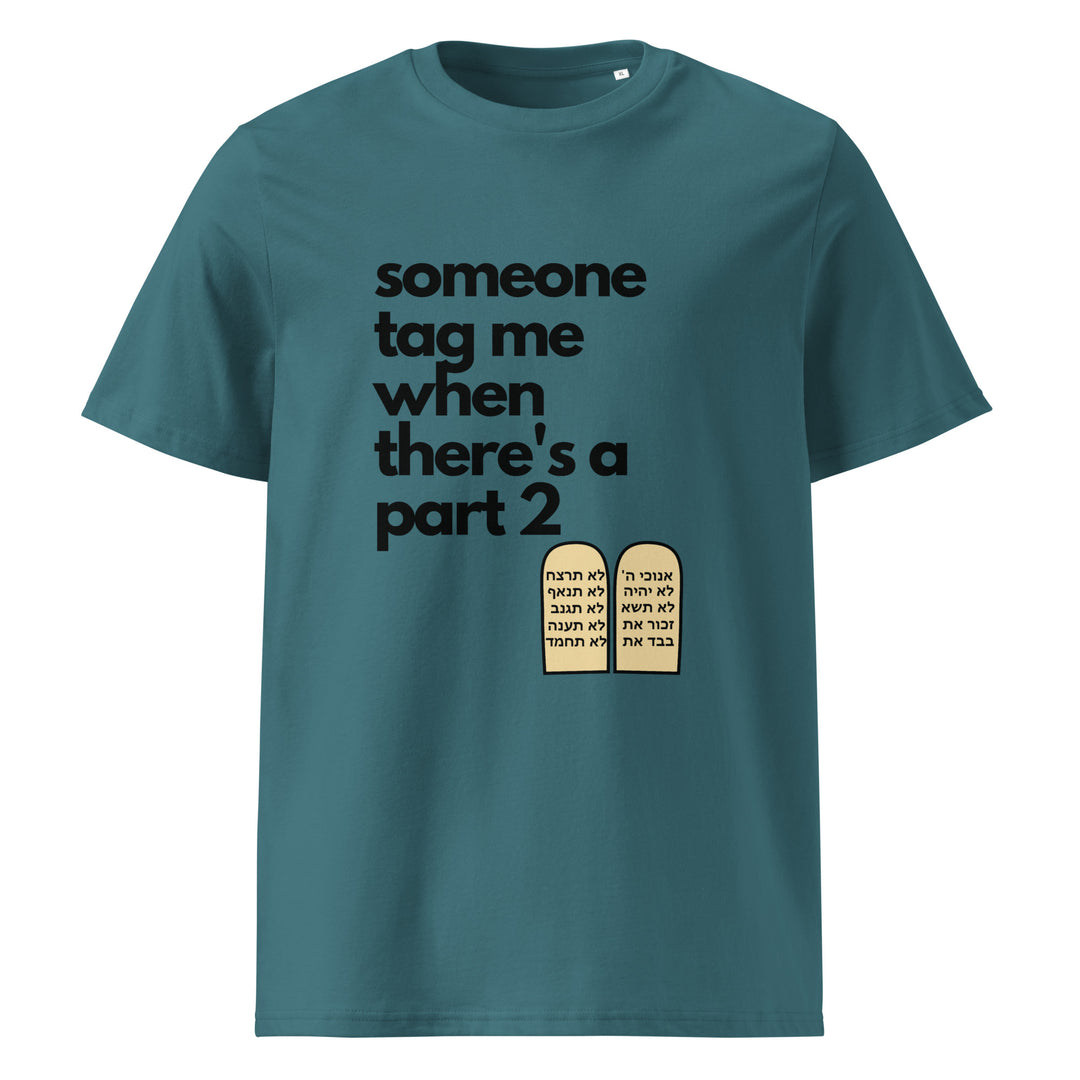 Someone Tag Me Jewish pride t-shirt in Stargazer - detail view
