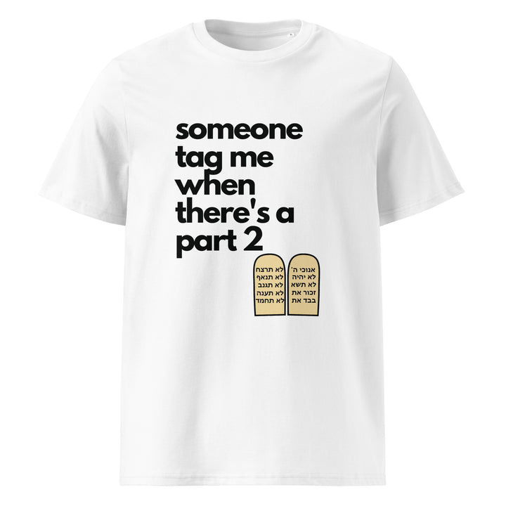 Someone Tag Me Jewish pride t-shirt in White - front view