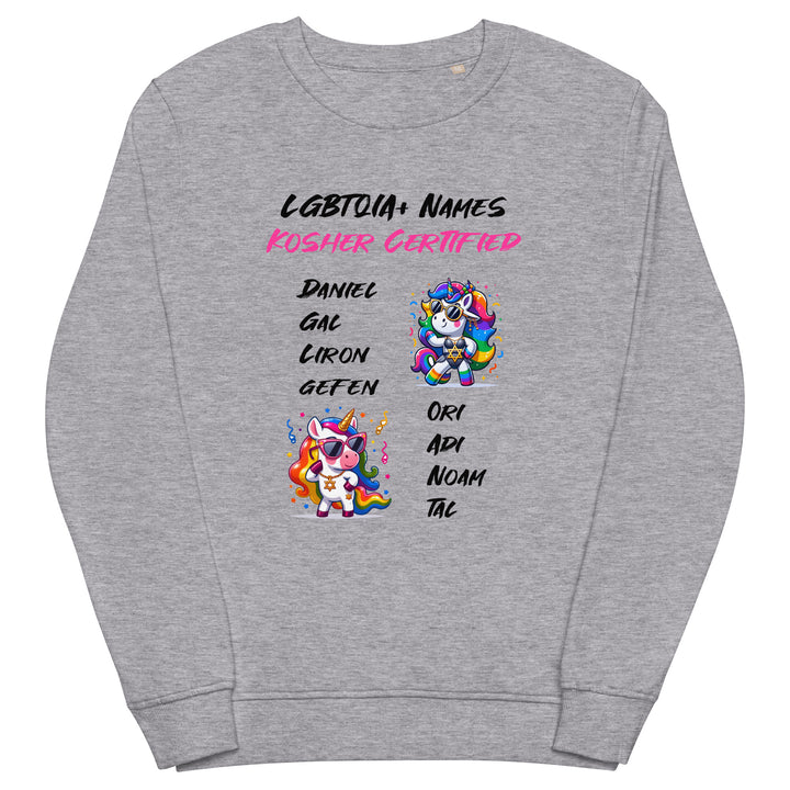 Organic Sweatshirt | Kosher Certified Names