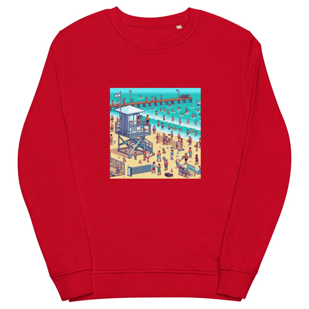 Organic Sweatshirt | TLV Frishman Beach 16 Bit