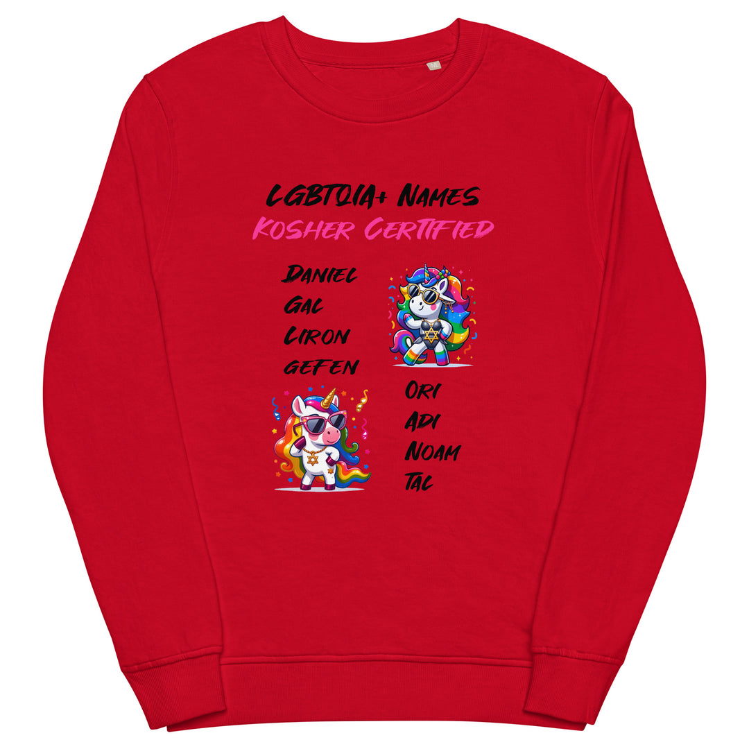 Organic Sweatshirt | Kosher Certified Names