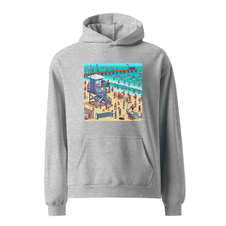 Oversized Hoodie | TLV Frishman Beach 16 Bit