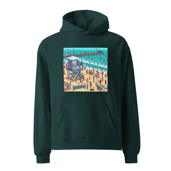 Oversized Hoodie | TLV Frishman Beach 16 Bit