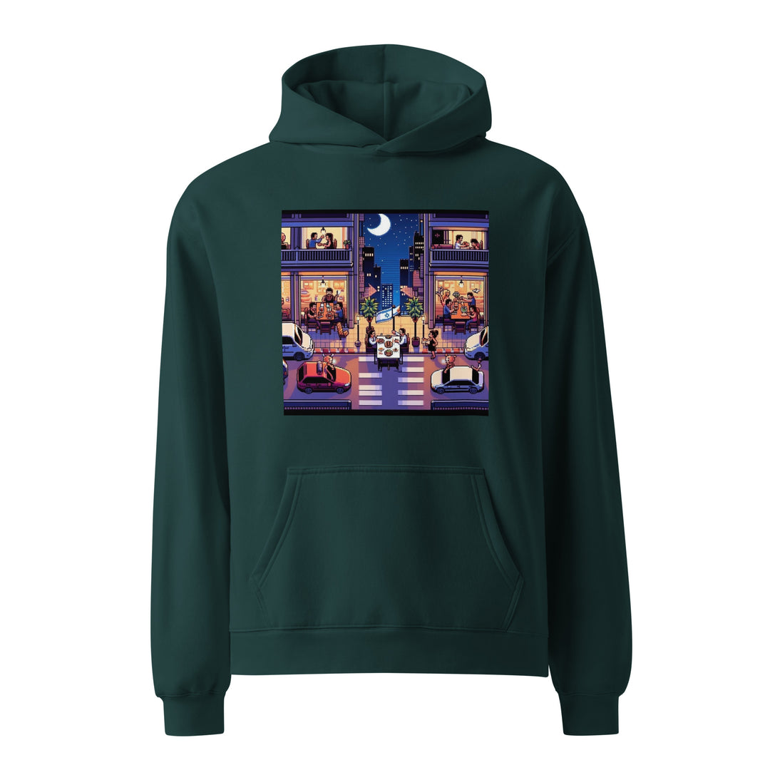 Oversized Hoodie | TLV Nightlife 16 Bit