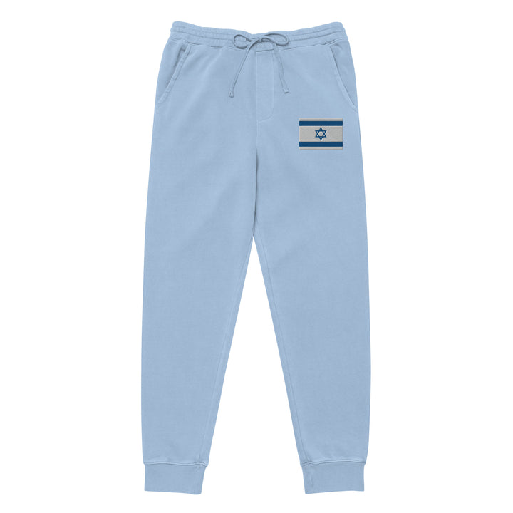 Pigment Dyed Sweatpants | Israel Flag Embroidered