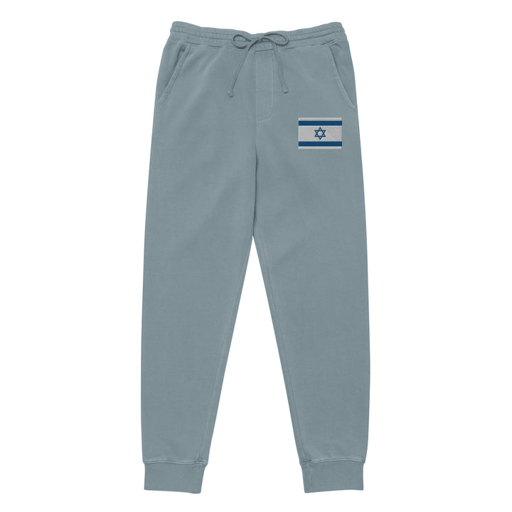 Pigment Dyed Sweatpants | Israel Flag Embroidered