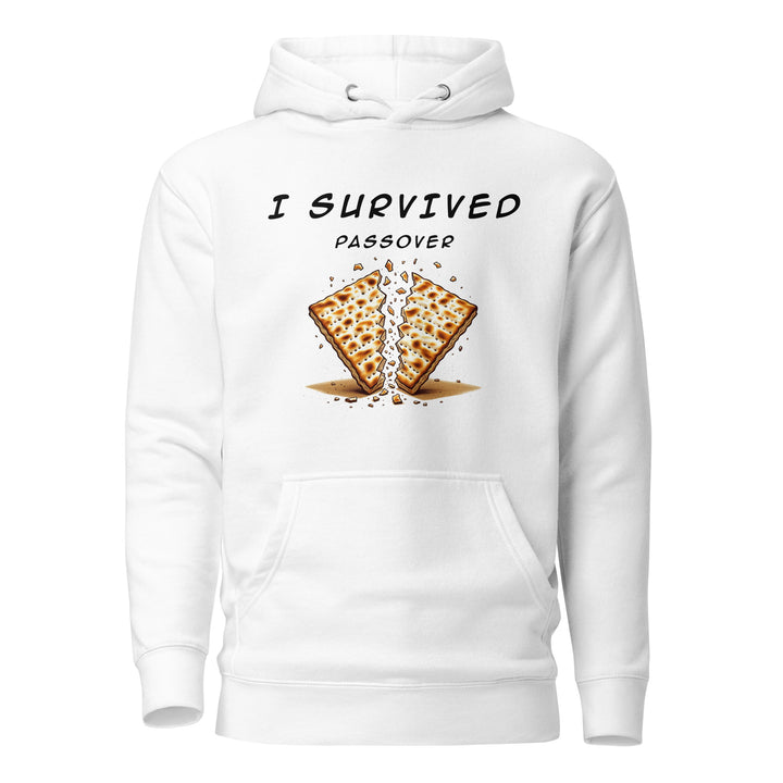 Passover Jewish pride hoodie in White - side view
