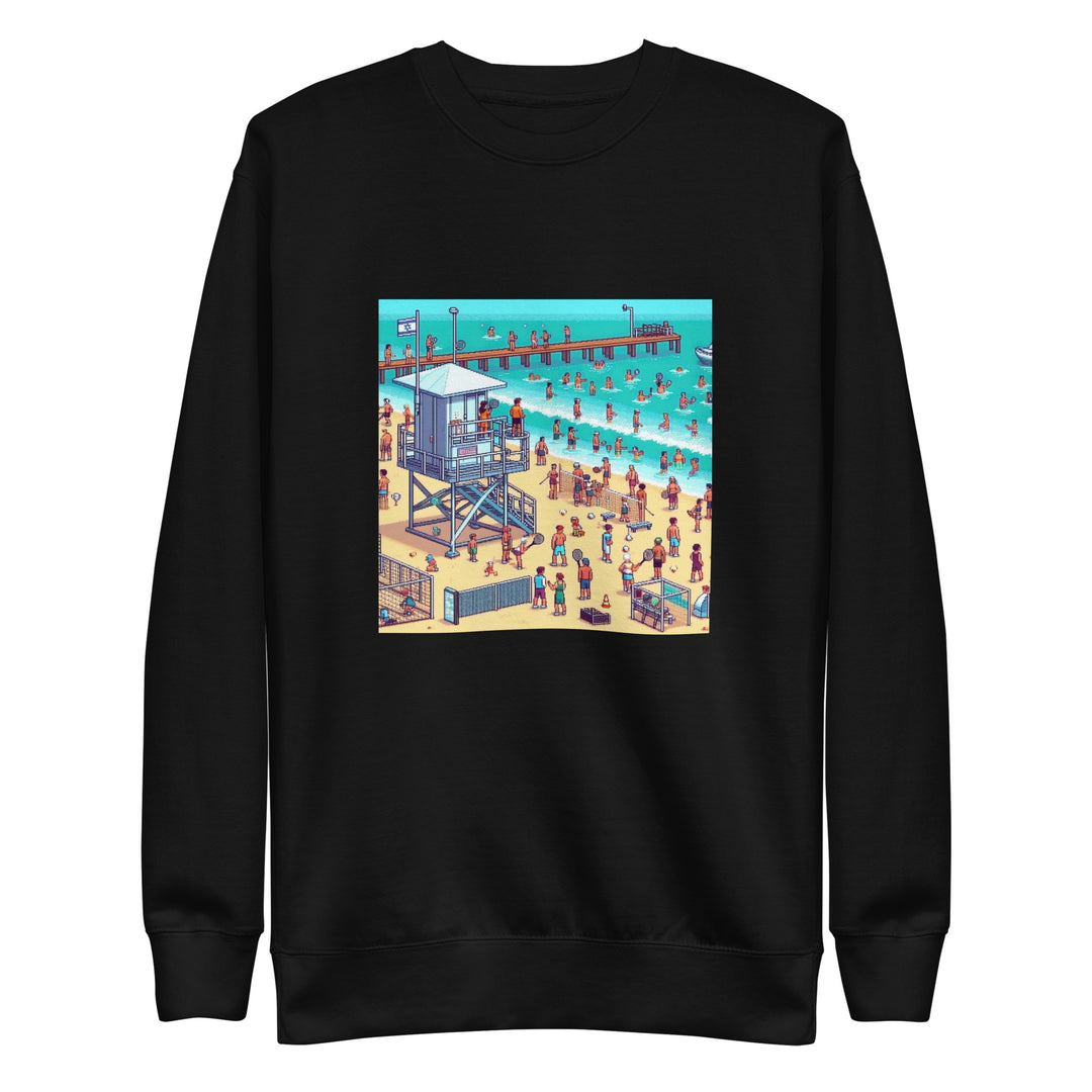 Premium Sweatshirt | TLV Frishman Beach 16 Bit