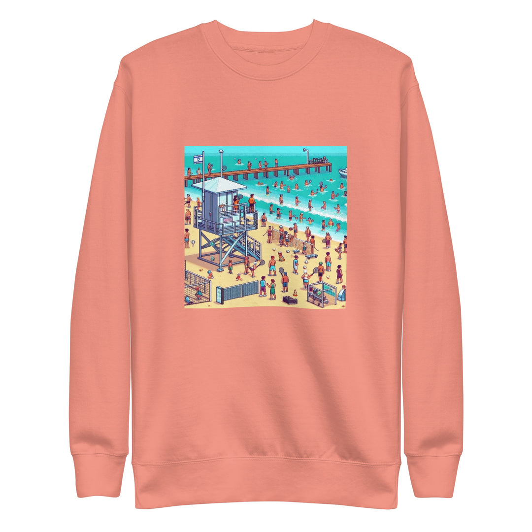 Premium Sweatshirt | TLV Frishman Beach 16 Bit