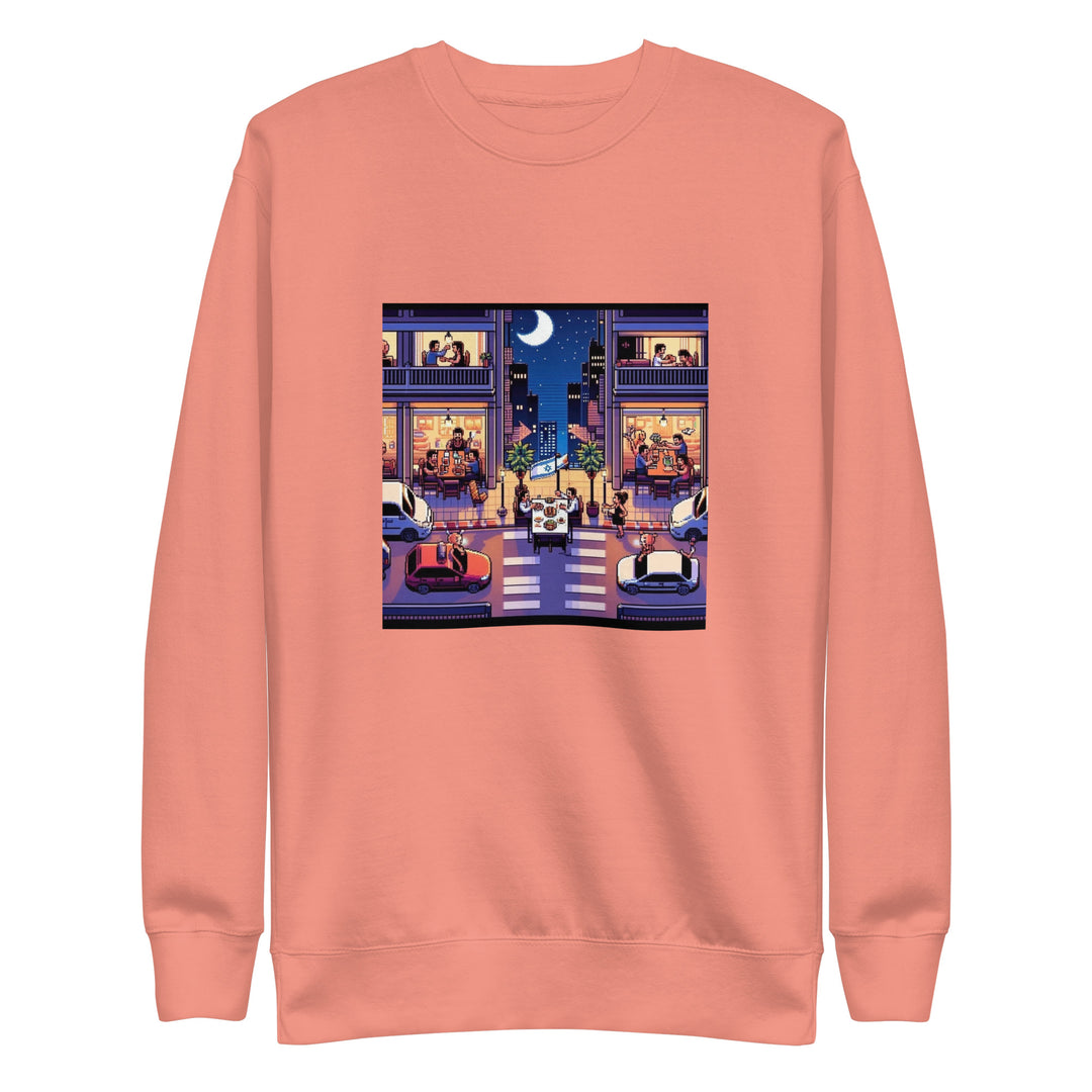 Premium Sweatshirt | TLV Nightlife 16 Bit