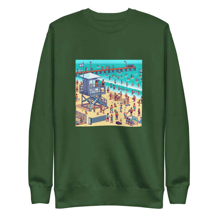 Premium Sweatshirt | TLV Frishman Beach 16 Bit