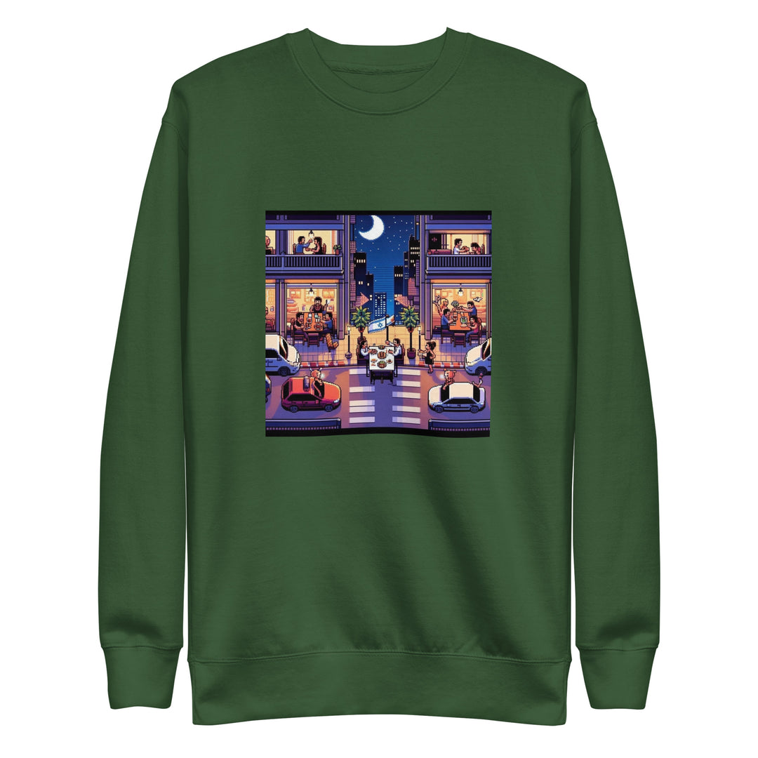 Premium Sweatshirt | TLV Nightlife 16 Bit