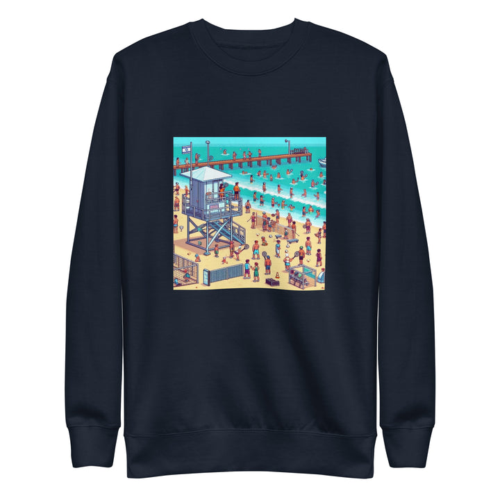 Premium Sweatshirt | TLV Frishman Beach 16 Bit