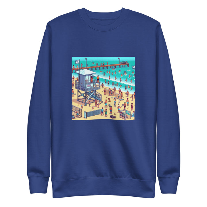 Premium Sweatshirt | TLV Frishman Beach 16 Bit