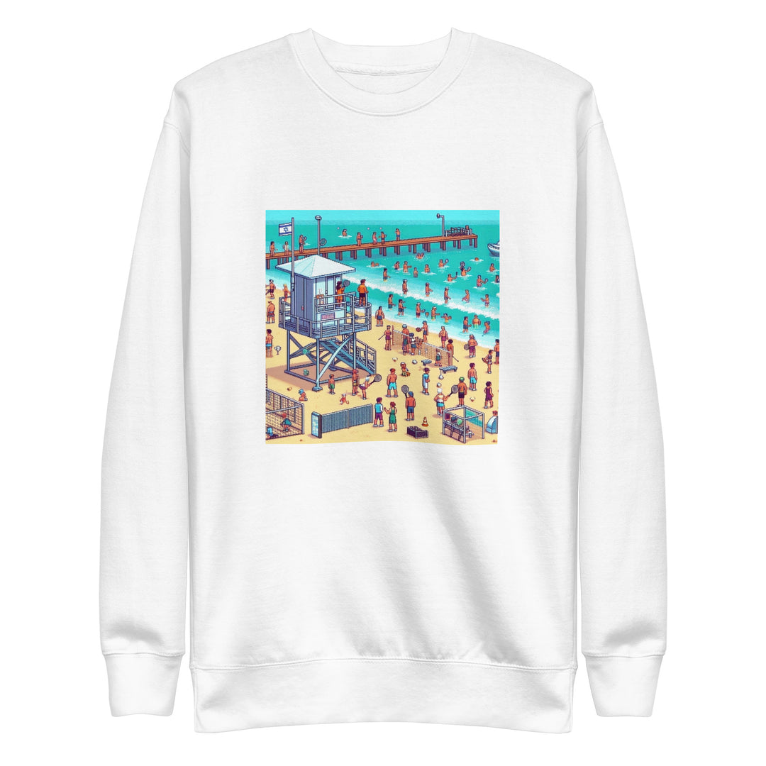 Premium Sweatshirt | TLV Frishman Beach 16 Bit