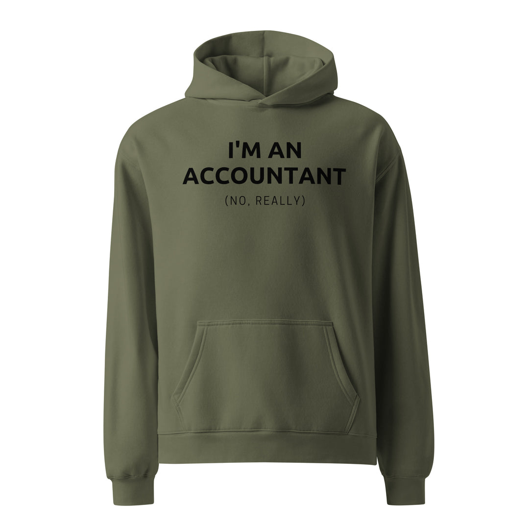 Accountant Jewish pride hoodie in Cypress - flat lay