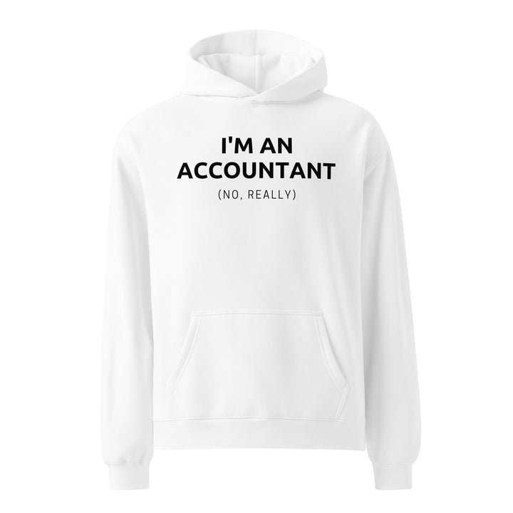 Accountant Jewish pride hoodie in White - front view