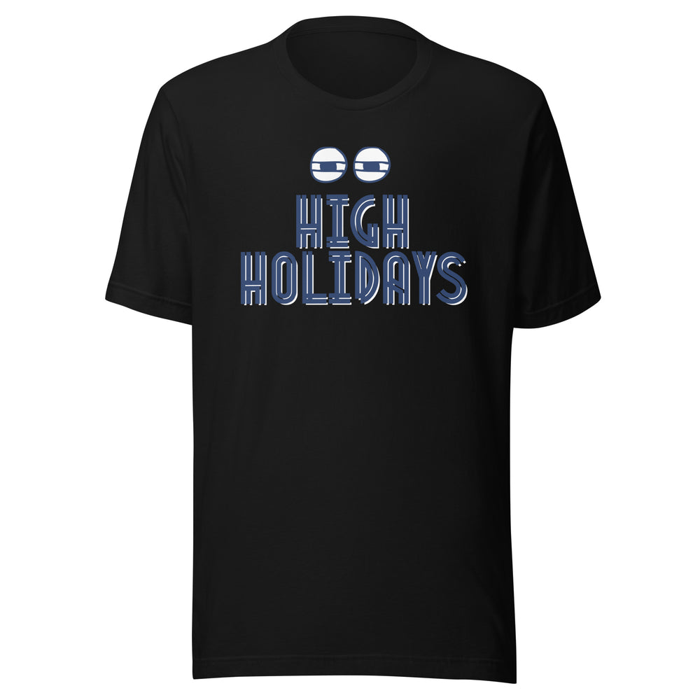 High Holidays Jewish pride t-shirt in Black - back view